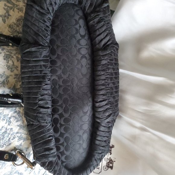 Coach Madison Pleated Black Fabric Sophia - Picture 10 of 14